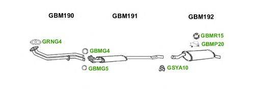 Система выпуска ОГ GT Exhaust 6123
