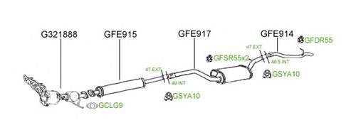 Система выпуска ОГ GT Exhaust 645