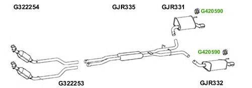 Система выпуска ОГ GT Exhaust 6477