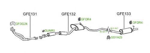 Система выпуска ОГ GT Exhaust 696