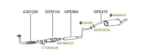 Система выпуска ОГ GT Exhaust 762