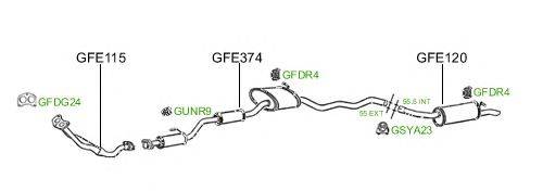 Система выпуска ОГ GT Exhaust 779