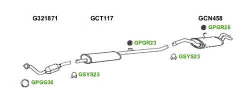 Система выпуска ОГ GT Exhaust 9029