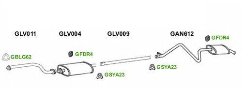 Система выпуска ОГ GT Exhaust 9319