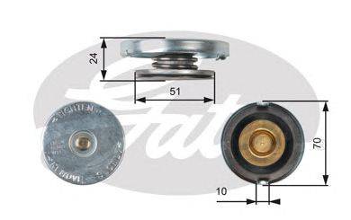 Крышка, радиатор GATES RC103