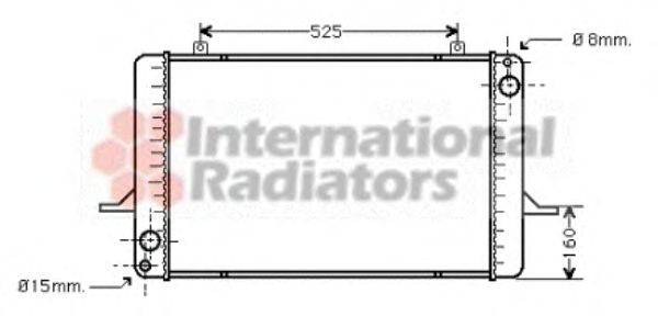Радиатор, охлаждение двигателя NRF 50105