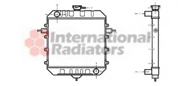 Радиатор, охлаждение двигателя NRF 55101