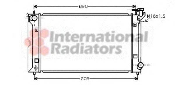 Радиатор, охлаждение двигателя VAN WEZEL 53002351