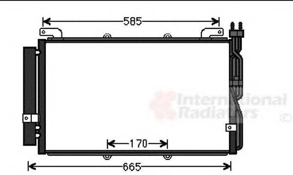 Конденсатор, кондиционер VAN WEZEL 82005220