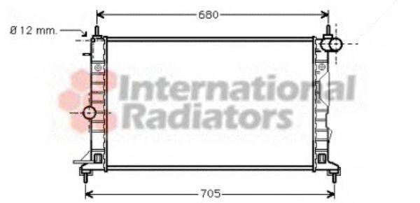 Радиатор, охлаждение двигателя NRF 53640