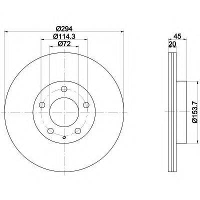 Тормозной диск TEXTAR 92152800