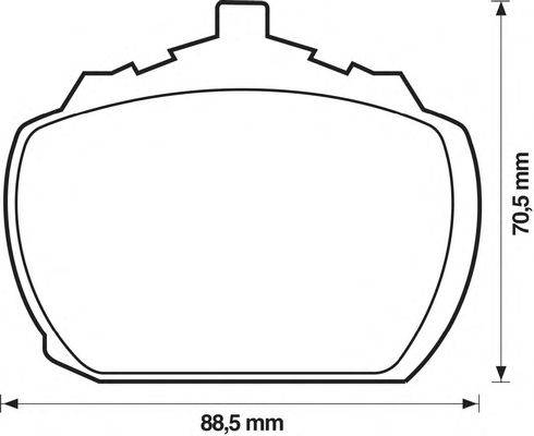Комплект тормозных колодок, дисковый тормоз METZGER 180092