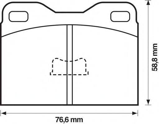Комплект тормозных колодок, дисковый тормоз AUDI 431698151J