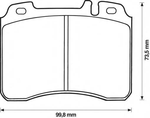 Комплект тормозных колодок, дисковый тормоз REMSA 237900