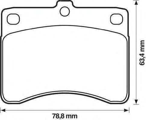 Комплект тормозных колодок, дисковый тормоз METZGER 023200