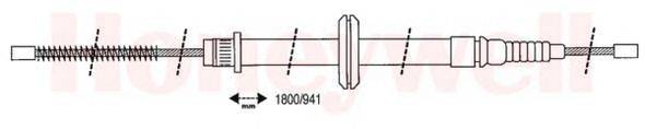 Трос, стояночная тормозная система TECNOFLEX 312181