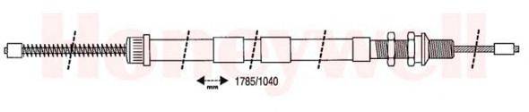 Трос, стояночная тормозная система BENDIX 431293B
