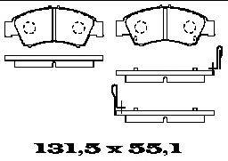 Комплект тормозных колодок, дисковый тормоз FTE BL1374A2