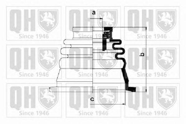 Комплект пылника, приводной вал QUINTON HAZELL QJB2693
