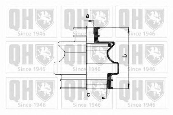 Комплект пылника, приводной вал QUINTON HAZELL QJB460