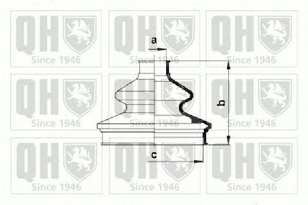 Комплект пылника, приводной вал QUINTON HAZELL QJB835