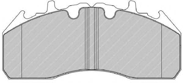 Комплект тормозных колодок, дисковый тормоз FERODO FCV4115BFE