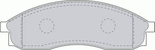 Комплект тормозных колодок, дисковый тормоз FERODO FDB1434
