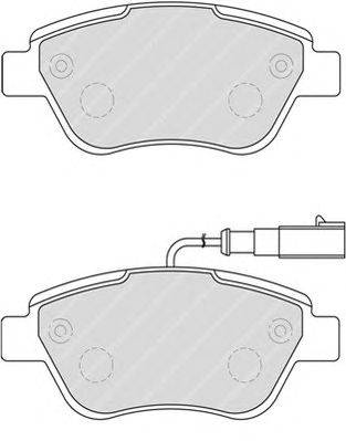 Комплект тормозных колодок, дисковый тормоз FERODO FDB1946