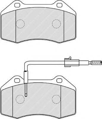 Комплект тормозных колодок, дисковый тормоз FERODO 24687