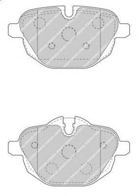 Комплект тормозных колодок, дисковый тормоз FERODO FDB4376