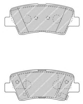 Комплект тормозных колодок, дисковый тормоз FERODO 24935