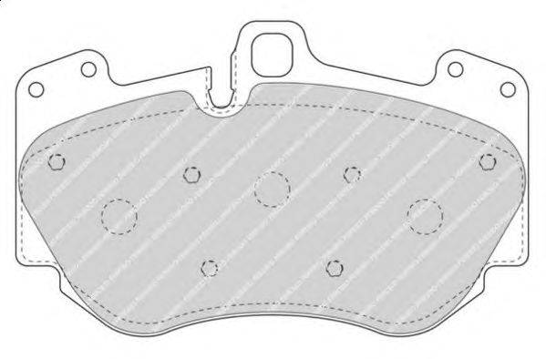 Комплект тормозных колодок, дисковый тормоз FERODO FDB4467