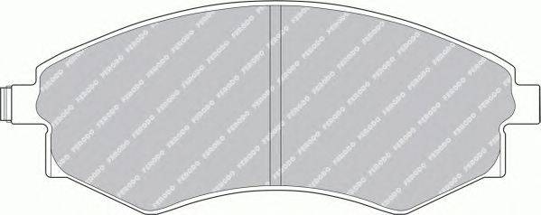 Комплект тормозных колодок, дисковый тормоз FERODO 21527
