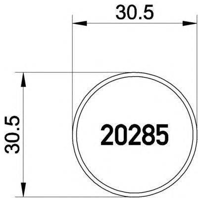 Комплект тормозных колодок, дисковый тормоз MINTEX 20285