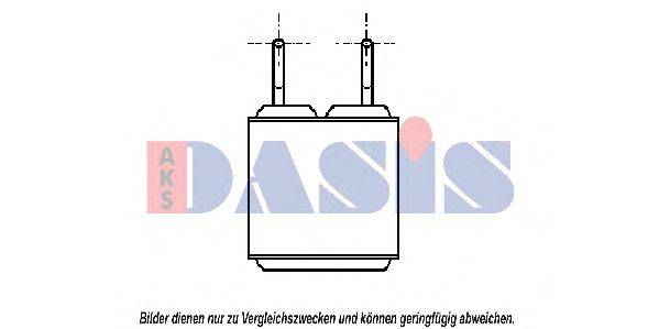 Теплообменник, отопление салона AKS DASIS 065001