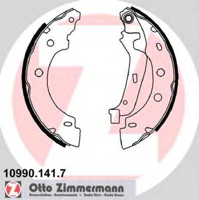 Комплект тормозных колодок ZIMMERMANN 10990.141.7