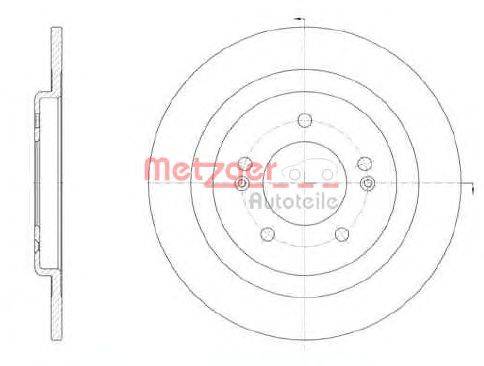 Тормозной диск METZGER 6143800