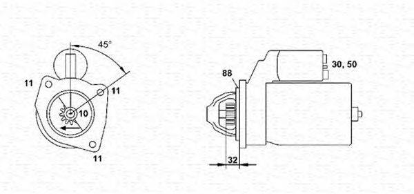 Стартер MAGNETI MARELLI 063280040010