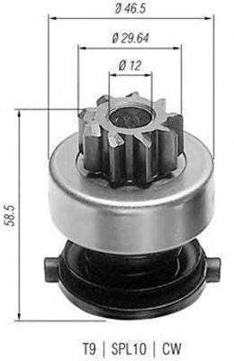 Ведущая шестерня, стартер MAGNETI MARELLI 940113020136