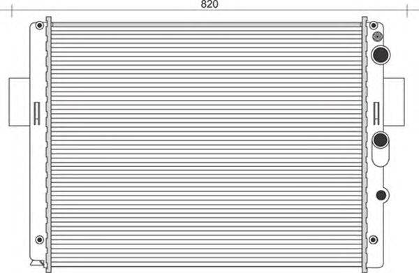 Радиатор, охлаждение двигателя MAGNETI MARELLI 350213939000