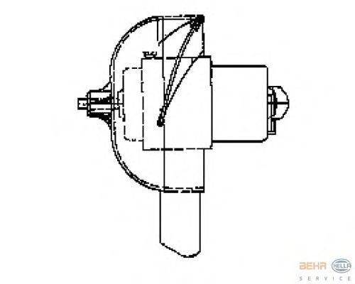 Вентилятор салона BEHR HELLA SERVICE 8EW 009 160-321