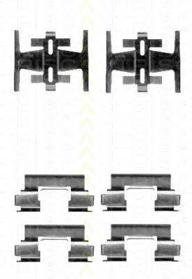 Комплектующие, колодки дискового тормоза TRISCAN 8105 401609