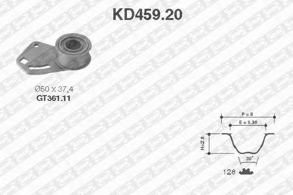 Комплект ремня ГРМ SNR KD459.20