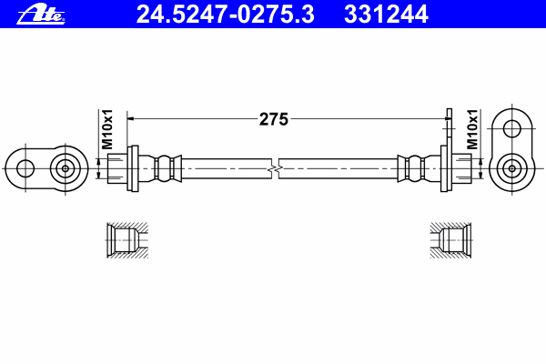 Тормозной шланг ATE 24.5247-0275.3