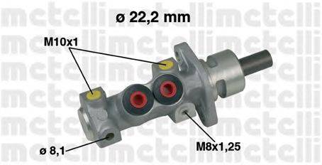 Главный тормозной цилиндр METELLI 050489