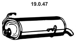 Глушитель выхлопных газов конечный EBERSPÄCHER 19047