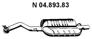 Глушитель выхлопных газов конечный EBERSPÄCHER 04.893.83