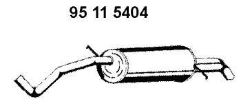 Глушитель выхлопных газов конечный EBERSPÄCHER 95 11 5404