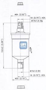 Топливный фильтр UFI 3167500