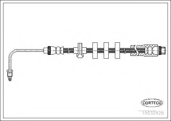 Тормозной шланг CORTECO 19032428